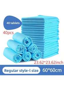 100 pezzi/50 pezzi/40 pezzi/20 pezzi Tappetini assorbenti per animali domestici, 4 stili con diverse dimensioni e quantità, adatti per animali domestici di piccola/media/grande/extra large, cani, gatti e altri animali domestici, super assorbenti, a prova di perdite, resistenti agli odori, facili da pulire, tappetini usa e getta per l'addestramento di cuccioli, per uso interno