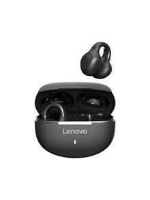 Lenovo Auriculares Bluetooth con clip EA420, abiertos, sin intraauriculares, sin presión, con chip Bluetooth 5.4, antiinterferencias, con clasificación IPX resistente al agua y al sudor, imprescindibles para los amantes del deporte, color negro.