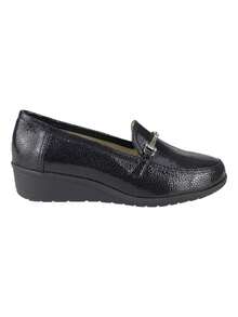 Women Loafers Shoes - Black - View 1