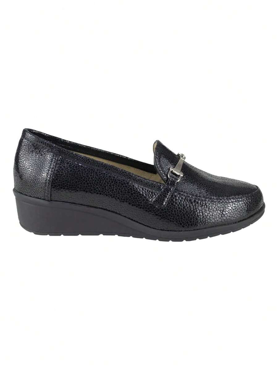 Women Loafers Shoes - Black - View 1
