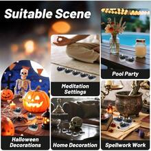 Tealight Candles - Tea Lights Candles Unscented Tea Tree Lights Votive With Cotton Wick Decorating Home, Pool, Wedding, Emergencies, Halloween, Parties, Spas