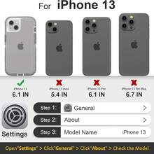 TELOPEN Được thiết kế từ tính cho ốp lưng dòng iPhone, ốp lưng điện thoại chống sốc siêu bền, chống rơi, ốp lưng bảo vệ trong suốt ba lớp tương thích với dòng iPhone Quà tặng cho gia đình, bạn bè, trẻ em, sinh nhật, mùa xuân, ngày lễ, bạn trai, bạn gái, ngày lễ tình nhân - Xám - Xem 47