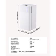 30 Pints Dehumidifier For Home & Basement, Drain Hose For Commercial & Industrial Use, Smart Humidity Control, Low Noise For Large Rooms, Warehouses, Bedrooms & Storage, Large Coverage,White - 22pt 2L LED - View 7