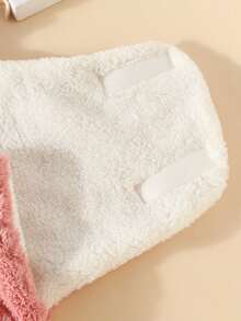 1pc Newborn Baby Rabbit Ear Double Layer Plush Swaddle Blanket