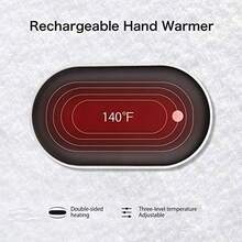 Calentador de manos de doble cara con calentamiento rápido en 3 segundos, esencial para el invierno, gran regalo para novio/novia, regalos de Navidad, calentadores de manos, regalos para hombres, rellenos de calcetines, calentadores de manos recargables