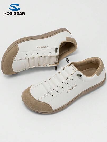 HOBIBEAR 宽鞋头极简赤足跑鞋，透气舒适男女通用越野跑鞋，PU皮革鞋面（尺码偏小，建议选购大半码）