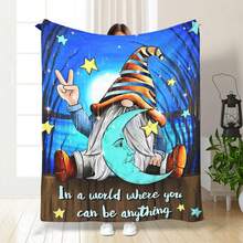 1 pieza de regalo de Navidad azul y rojo para niños y niñas, una manta que se puede regalar a todos. La manta de franela ultra suave y cómoda es adecuada para todas las estaciones y es perfecta para dormitorios, salas de estar, sofás, oficinas, viajes, campamentos, colchonetas para siestas, mantas para aire acondicionado, campamentos, automóviles, decoración de oficinas de estilo moderno, regalos festivos. Eid Al Adha/Día de la Madre