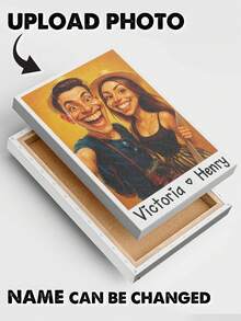 Caricature Wall Art For Funny Couples - Custom Cartoon Drawing From Photo - Personalized Photo Poster - As Shown - View 6