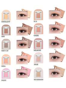 HOLIKA HOLIKA My Favorite Eyeshadow 66 Peach Earl Grey, Lightweight Blendable, Smooth Pressed Powder, Long-Lasting Pigment, Pocket-Sized, Finger Application, Non-Cakey, Retouch Anytime, Travel Essential, De-Puffing, 5-Minute Quick Makeup, Korean Cosmetics, 1.8g/0.06oz - 66 ĐÀO BÁ TƯỚC GREY - Xem 2