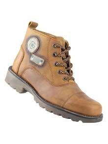 Jeep Botas Clasicas De Caballero Miel Graneada  Comoda Antideslizante Transpirable Para Senderismo Montaña Aventura Al Aire Libre Resistente Duradero Ligero Suela Antideslizante - Caqui - Ver 2