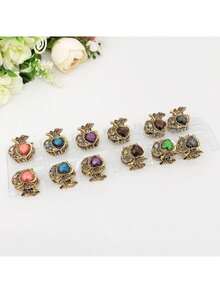 Kit 24 Units Mini Metal Hair Clips Women's Accessories Fashion Party Hairstyle Adult Children Small Colorful Clips - Multicolor - View 2