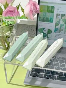 4支装双头渐变色胶点笔，必备文具，大容量，持久耐用，透明胶点，适用于手工、剪贴簿、DIY拼贴画和照片装裱、返校季、文具卷、办公用品、手工日记和艺术项目、工艺品、万圣节、婚礼等场合。 - 彩色 - 查看 16