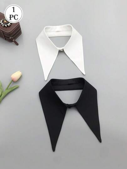 1 件男女通用可拆卸尖领，衬衫时尚配饰，用途广泛