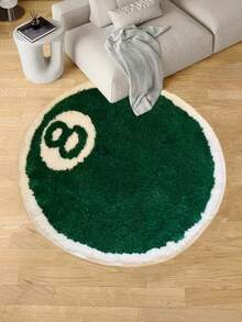 1 pièce Tapis infini en fausse laine verte - Doux, confortable, durable, convient pour la décoration de la chambre, du salon et de la salle de bain - Parfait pour la décoration de la maison - Cadeau de pendaison de crémaillère, tapis décoratif pour les fêtes de Noël