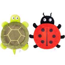Soft Plush Ladybug Baby Toy Green Stuffed Turtle Animal Toys Bean Bag For Infants And Toddlers