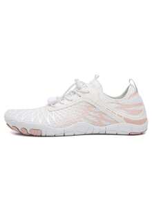 夏季运动凉鞋，男女通用沙滩鞋，速干，休闲，适合海滩、驾驶、户外水上活动，赤脚情侣 - 白色 - 查看 14