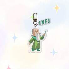 Joivida mbti钥匙扣 MBTI 16个个性商品亚克力钥匙扣书包挂绳配饰人物礼物可爱钥匙扣