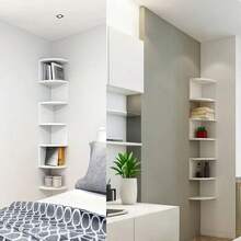 1pc Floating Storage Shelf Wall Rack, Book/Magazine Organizer, Autumn Decor, Boho Nordic Style Wall Mounted Display Rack For Bedroom, Living Room, Dining Room, Kitchen, Office, Small Plant/Figurine Holder