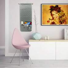 Ultrasonic Flocking Embossed Armrest Pad With Storage Layer, All-Season Modern Minimalist Sofa Armrest Cover