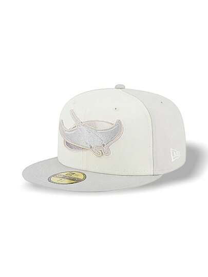 New Era Baseball Hat Fitted Sweat Absorption Breathable Windproof Logo Solid Easy To Wash Versatile Sports Outdoor Running Daily School Unisex One Size Grey 60356781