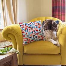 Christmas Cushion Christmas Decoration Indoor Christmas Decoration Christmas Decorations Christmas Decorations Cushion Cover 40 X 40 Cm Winter Motif Robin Squirrel Christmas Cushion Cover Xmas Sofa