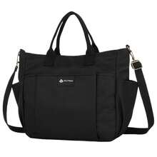 Multineos Comercial Large Crossbody Nylon Women's Bag For Men For Work And Study - 黑色 - 查看 3