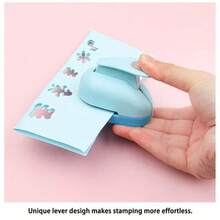 1-Piece Embossed Tool, Puncher, Creative DIY Flower-Shaped Puncher, Children's Craft Materials, Smart And Labor-Saving Flower-Shaped Machine, Suitable As A Holiday Gift For Classmates, Friends, And Family