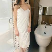 女士浴巾 女士淋浴可调节水疗浴袍 浴袍、吊带、睡袍 - 彩色 - 查看 8