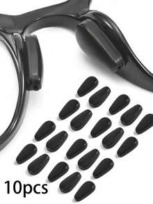 10/20 件硅胶眼镜鼻托 - 防滑硅胶眼镜片，防滑眼镜，时尚眼镜鼻托