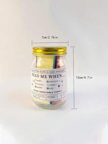 1 pieza Frasco con versículo bíblico colorido, frasco con versículo bíblico inspirador, frasco de vidrio u plástico con versículo bíblico (para mujeres), regalo religioso para hombres, versículos bíblicos enlatados, regalo de graduación, frasco para oración, decoración de Jesús, frasco para lectura de versículos bíblicos, decoración bíblica, suministros bíblicos, tarjetas de versículos bíblicos, regalos cristianos de estudio bíblico, regalo de frasco para oración (para mujeres), regalo de regreso a la escuela para padres y amigos (1 pieza) - Multicolor - Ver 7