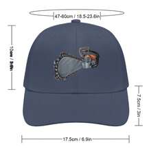 Arborist Chainsaw Lumberjack Funny Logger Tree Cutter Black Cap Dark Blue - Navy Blue - View 3