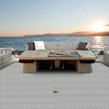 Boat Flooring EVA Foam Boat Decking Sheet Self Adhesive Marine Flooring Brushed Carpet For Boats Yacht Kayak Decking Cushioning Cooler Swimming RV Golf Cart Non Slip Pad - Gray and Black - View 10