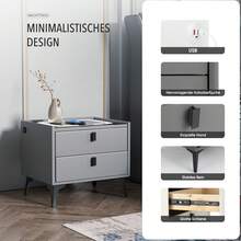 OYAJIA Nightstands - Xám - Xem 3