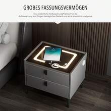 OYAJIA Nightstands - Xám - Xem 6