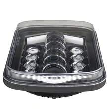 1pc AURUM BEAM 7-Inch Square Truck LED Headlight With Arrow Dual-Color Daytime Running Light, Suitable For Off-Road Vehicles, Motorcycles, Trucks, And Cargo Trucks Modification - 7 INCH - View 6