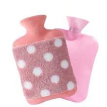 2L große Wärmflasche mit Bezug, Plüsch Wärmekissen, Naturkautschuk, abnehmbarer Außenbezug für Wärme, geeignet für Kinder, Freundin, Familie, Weihnachten, Geburtstag