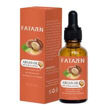 FATAZEN Natural Moroccan Argan Oil For Nails & Hair - Pure Nourishing Treatment Oil Softens Nail Cuticles Moisturizes Smoothes Frizz Strengthens Hair Argan Hair Oil Repair For Damaged Split Ends