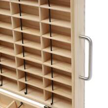 Portable Wooden Essential Oil Display Box Aromatherapy Essential Oils Storage Box - Wood Color - View 8