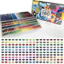 180 Colors Artist Colored Pencils Set For Adult Coloring Books, Soft Core, Professional Numbered Art Drawing Pencils For Sketching Shading Blending Crafting - 180 Colors-pP Box - View 1