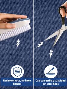 Jeans casuales de pierna recta y ajuste holgado para mujer con bolsillos, jeans rectos de moda, pantalones vaqueros holgados de mezclilla lavada, estilo vintage y casual, pierna ancha y talle alto para uso diario, cómodos, elásticos y aptos para todas las estaciones - Azul lavado oscuro - Ver 6