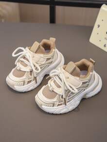 1Pair Spring And Autumn 2025 New Baby Shoes, Children's Sports Shoes, Breathable Boys' Running Shoes, Ultra Light, Suitable For 1-3 Years Old Back To School