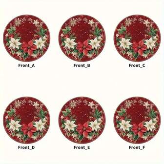 6 piezas/Set de posavasos de madera, adecuados para varios espacios comerciales, sala de estar, cocina, comedor, regalo, 1 set de 6 piezas, 300 sets de 1800 piezas