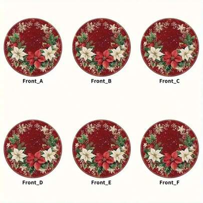 6 pezzi/set Sottobicchieri in legno, adatti per vari spazi commerciali, soggiorno, cucina, sala da pranzo, come regalo, 1 set da 6 pezzi, 300 set da 1800 pezzi