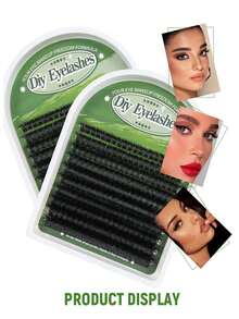 200D/180D/100D/80D/50D Fluffy Eyelash Cluster Set, 200/150/140 Pcs Thick Eyelash Cluster, Single Faux Mink Eyelash Cluster, D Curl 8MM/10MM/12MM/14MM/16MM Eyelash Extension, Thick Eyelash Extension, Eyelash Cluster, Eyelash Cluster, Single Eyelash, Eyelash, False Eyelash - D - Xem 11