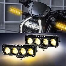 1pc, LED Motorcycle Pod Light, Small Size, Energy-Efficient Lamp Beads, Efficient Spotlight When No One Is Occupied, Suitable For Motorcycles, Trucks, ATVs, SUVs, UTVs, Four-Wheel Drive Boats And Tractors, Hard-Wired 12-24V, No Battery - Motorcycle Lights - 4 LEDs - View 2