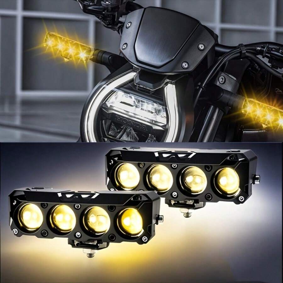 1pc, LED Motorcycle Pod Light, Small Size, Energy-Efficient Lamp Beads, Efficient Spotlight When No One Is Occupied, Suitable For Motorcycles, Trucks, ATVs, SUVs, UTVs, Four-Wheel Drive Boats And Tractors, Hard-Wired 12-24V, No Battery