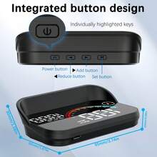 通用汽车 GPS 抬头显示器，配备多模式测速时钟、精确导航、超速警报、6 种显示模式、卫星时钟、18 小时电池续航时间 - 黑色 - 查看 3