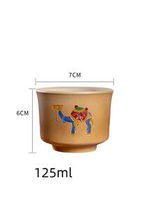 1pc Thick Ceramic Espresso Cup With Camel Decor (Exclusive Upgraded Version ~ Enamel Design), Creative Ceramic Gift Souvenir, Middle Eastern Latte Cup, Suitable For Daily Use ~ Saudi National Day ~ Saudi National Day Supplies Distribution ~ Saudi Coffee Cup ~ National Day ~ Cup ~ Coffee Cup ~ Tea Cup ~ Middle East