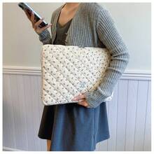 11-15 Inch Tablet Laptop Bag Flower Print Casual Briefcase Laptop Sleeve Computer Carrying Bag Compatible With Macbook HP ASUS Compatible With Ipad 11th 10th Air Pro Shockproof Pouch Bags Laptop Case Laptop Cover For Travel Waterproof Portable For Men Laptop Bags - Multicolor - View 6