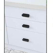 2pcs Plastic Self-Adhesive Cabinet Handles, Window Handles, Sliding Door Handles, No Drilling Required